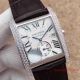 2017 Swiss Repica Cartier Tank MC Watch SS Diamond Bezel Brown Leather  (2)_th.jpg